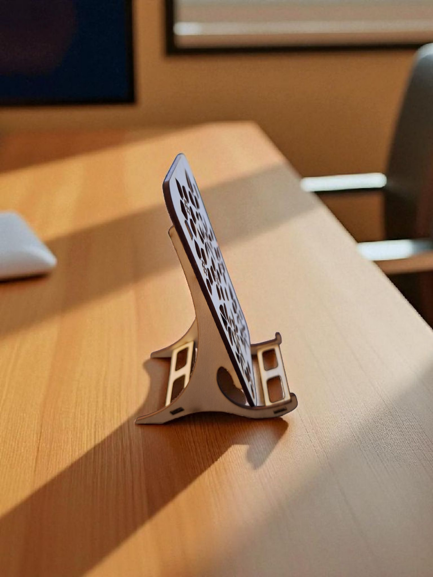 Floral Cutout Phone Stand