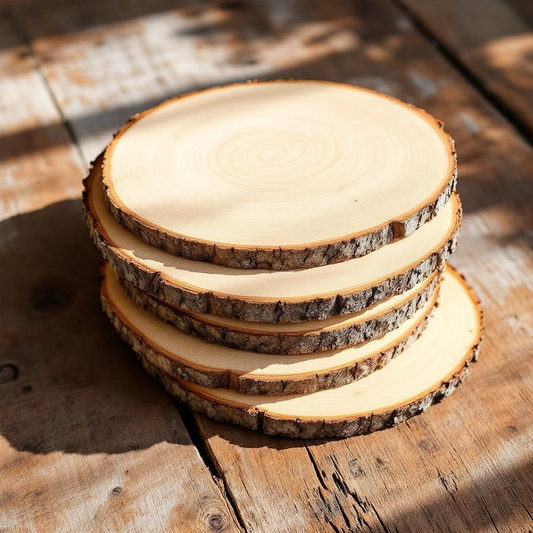 Unfinished Natural Pine Slices