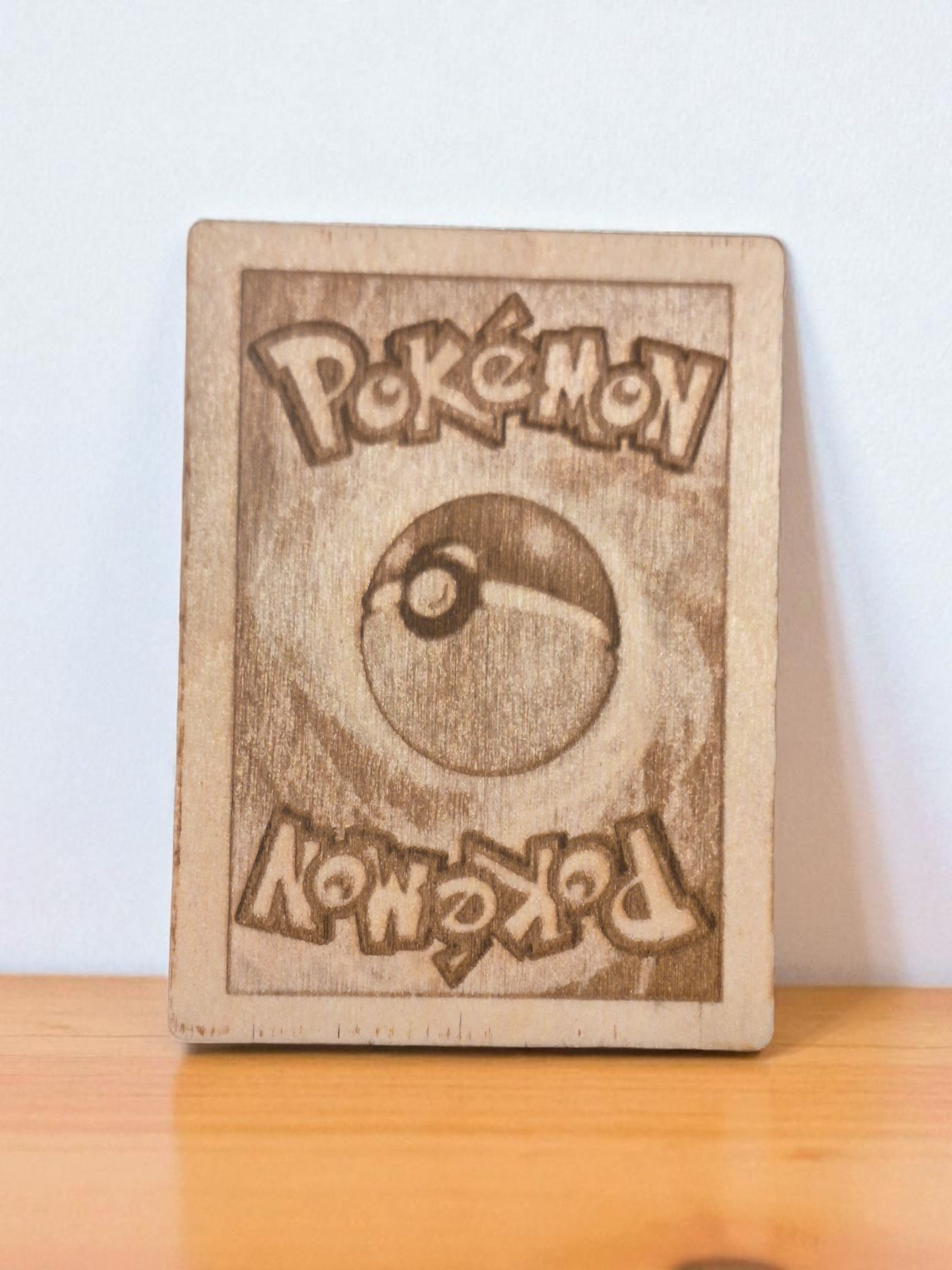 Back of all the Wooden Pokémon Cards